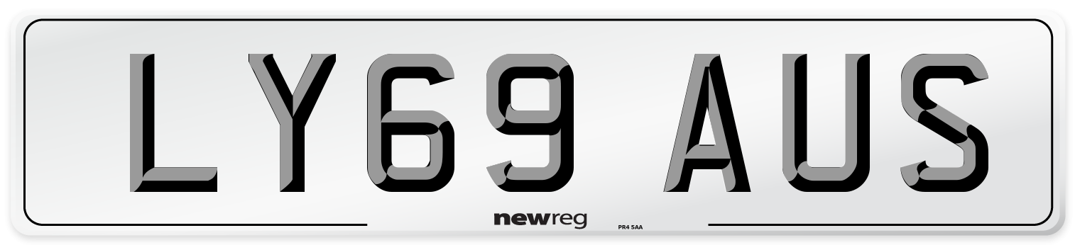LY69 AUS Number Plate from New Reg